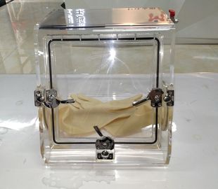 40mm 폭 불활성 가스 퍼징을 가진 휴대용 테스트 약실 실험실 글로브 박스