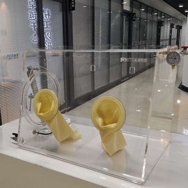 고립된 실험실 글로브 박스, 회전급강하 Coater를 위한 전체가 다 보이는 휴대용 글로브 박스